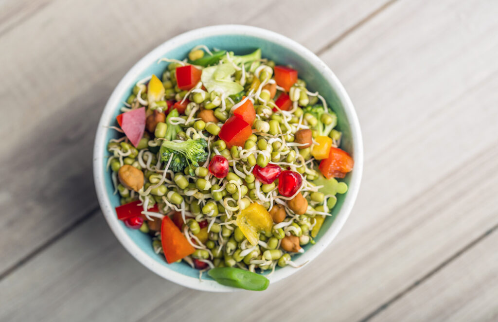 Sprouted Lentils, Bean Sprouts, Sprouted Lentil Salad