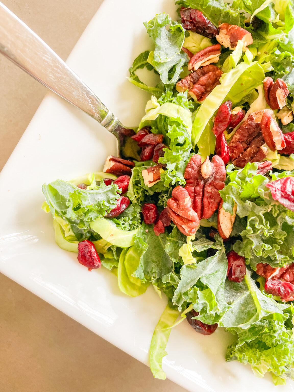 Cracker Barrel Kale Salad Recipe | Maple Vinaigrette - Each Healthy Bite